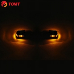 TCMT Handlebar Grip Bar End LED Light Indicator Fit For Harley Chopper Roller
